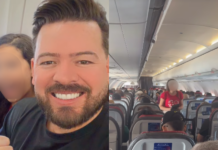 Pastora mirim prega em avião, é interrompida por comissários e vídeo viraliza