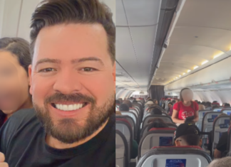 Pastora mirim prega em avião, é interrompida por comissários e vídeo viraliza
