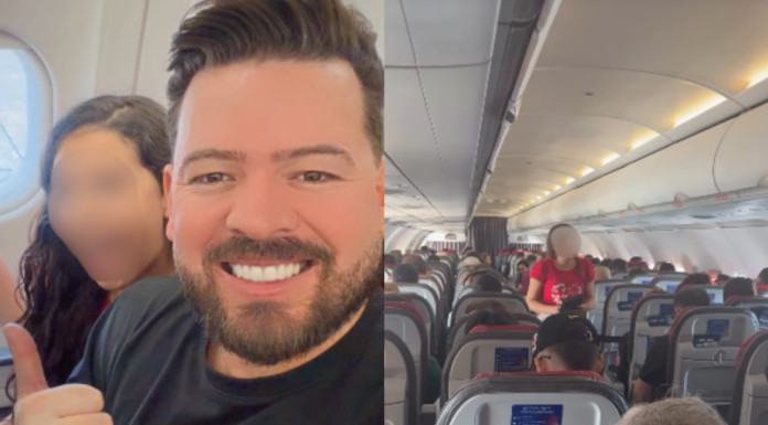 Pastora mirim prega em avião, é interrompida por comissários e vídeo viraliza