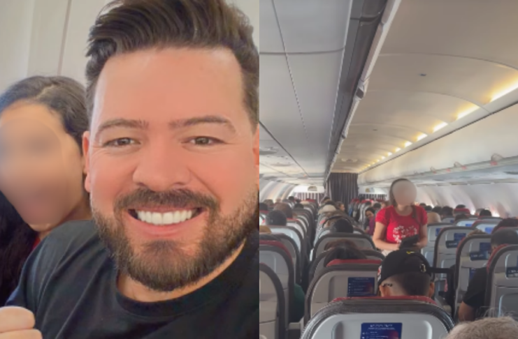 Pastora mirim prega em avião, é interrompida por comissários e vídeo viraliza