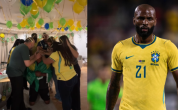 Convocado para a Seleção, Igor Thiago se ajoelha em oração com a família: “Obrigado, Jesus”