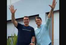 Marcha para Jesus reúne Flávio Bolsonaro, Tarcísio e Ricardo Nunes em ato que fortalece pré-campanha de 2026